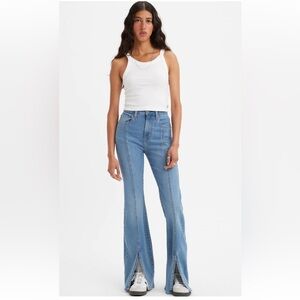 Levi's Womens 726 High Rise Flare Split Hem